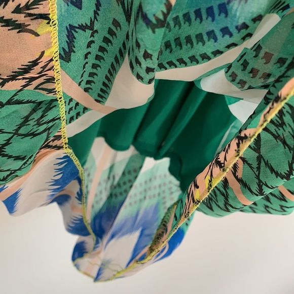 🌈 3/$20 5th & Love pattern boho blues flowy dress - Picture 5 of 9